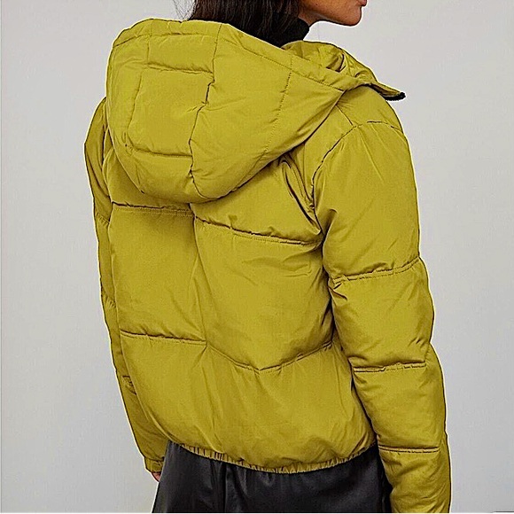 h&m x kangol collab green puffer jacket SZ S - Picture 2 of 7